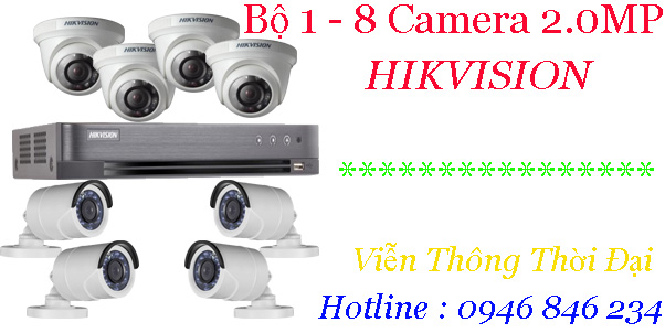 Bộ camera hikvision 2mp
