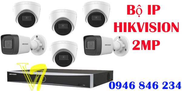 Bộ camera ip hikvision 2mp